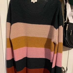 Oversized Multi- Color Sweater